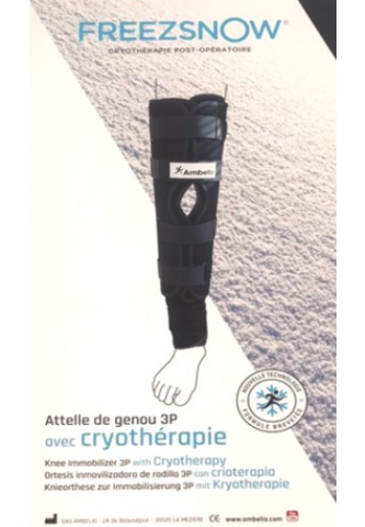 Attelle de genou 3P de cryothérapie Freezsnow
