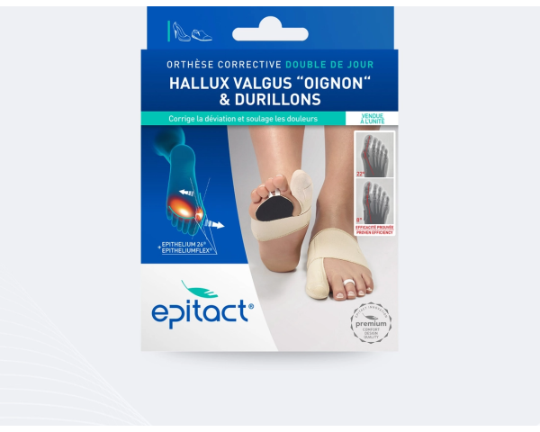 Orthèse corrective double pied Hallux Valgus