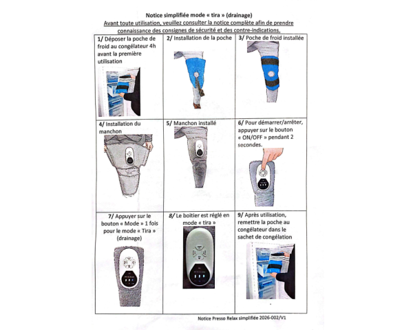 Genouillère Cryothérapie Freezsnow PRESSO-RELAX