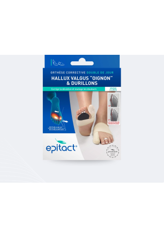 Orthèse corrective double pied Hallux Valgus