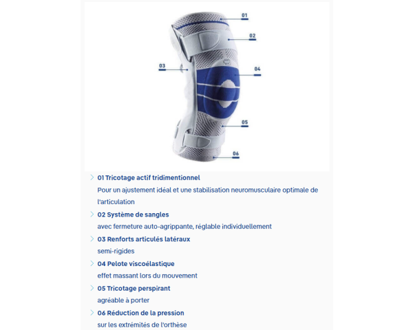 Attelle de Genou GenuTrain S Pro