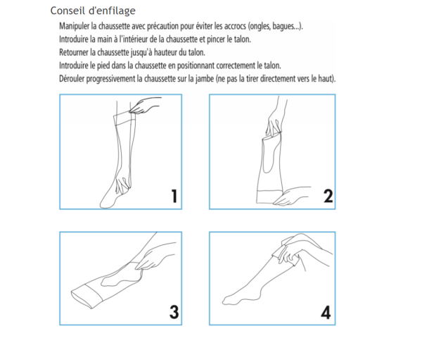 Chaussettes de contention Essentiel Semi-Transparent (Diaphane) Classe 2